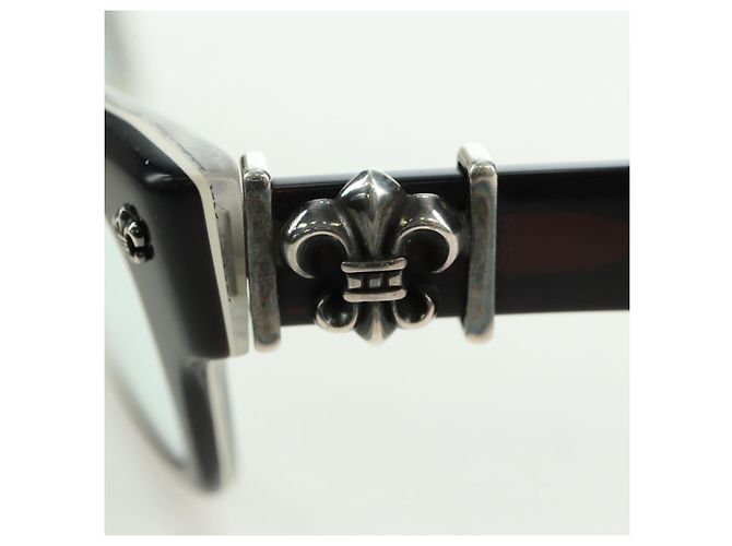 Occhiali da sole Chrome Hearts BS Flare BANGADANG II plastica Nero Auth 176795SM - vista 16