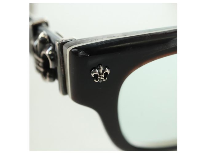Occhiali da sole Chrome Hearts BS Flare BANGADANG II plastica Nero Auth 176795SM - vista 8