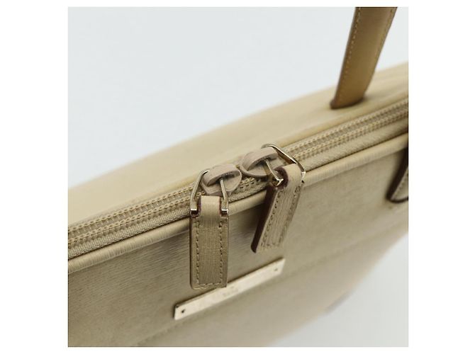 GUCCI Tote Bag Leder Beige Silber 002 1122 2684 Auth 178316 - Ansicht 10