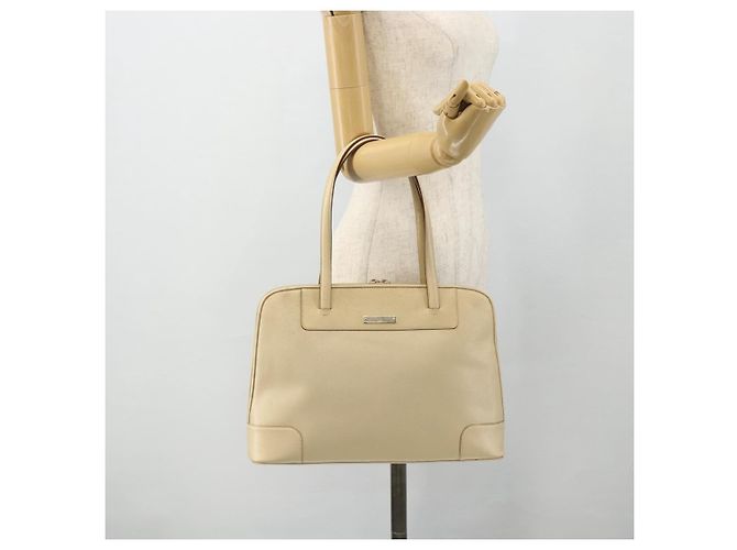 GUCCI Tote Bag Leder Beige Silber 002 1122 2684 Auth 178316 - Ansicht 23