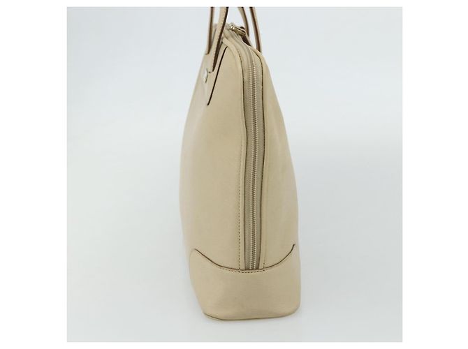 GUCCI Tote Bag Leder Beige Silber 002 1122 2684 Auth 178316 - Ansicht 4