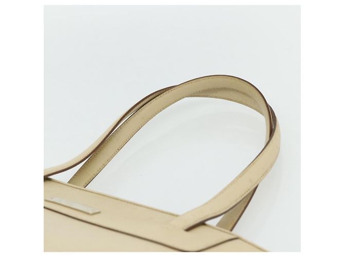 GUCCI Tote Bag Leder Beige Silber 002 1122 2684 Auth 178316 - Ansicht 8