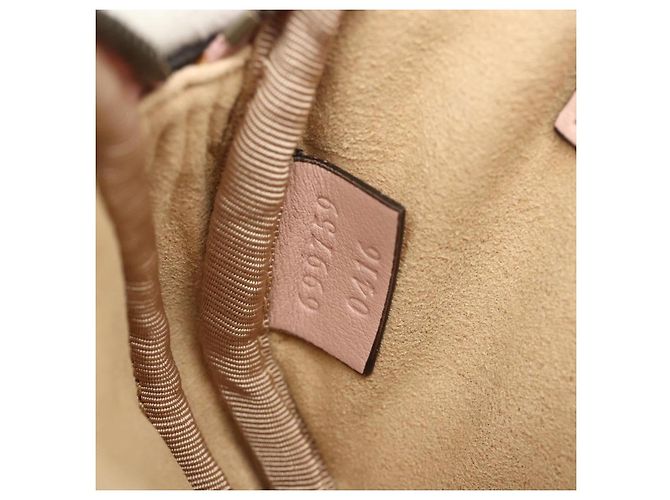 GUCCI Marmont Chain Shoulder Bag Leather Pink Gold white 699759 Auth ka4341SM Rosa Bianco D'oro - vista 11