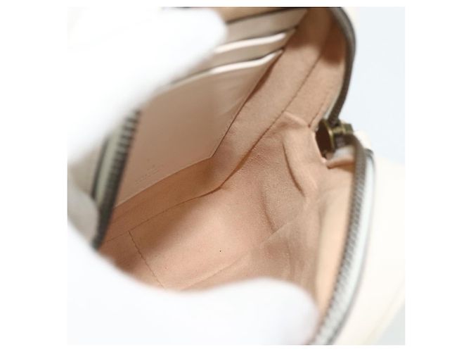 GUCCI Marmont Chain Shoulder Bag Leather Pink Gold white 699759 Auth ka4341SM Rosa Bianco D'oro - vista 21