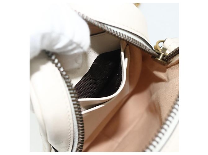 GUCCI Marmont Chain Shoulder Bag Leather Pink Gold white 699759 Auth ka4341SM Rosa Bianco D'oro - vista 23