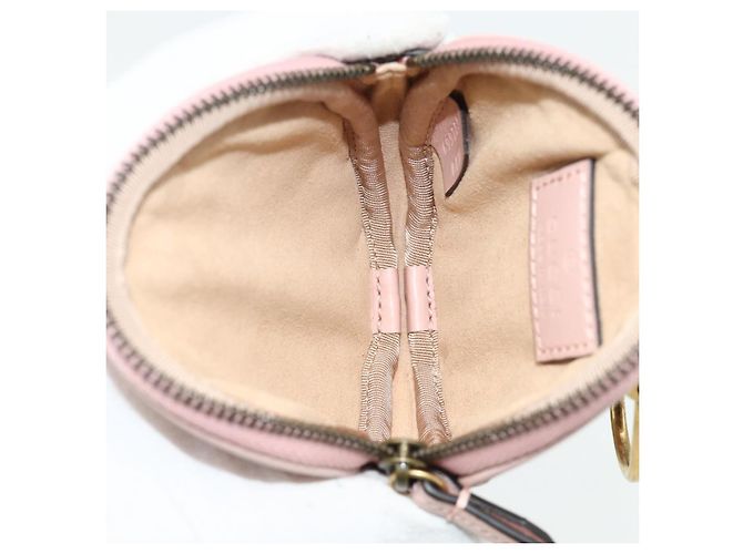 GUCCI Marmont Chain Shoulder Bag Leather Pink Gold white 699759 Auth ka4341SM Rosa Bianco D'oro - vista 28
