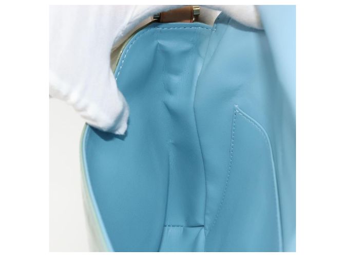 LOUIS VUITTON Monogram Vernis Thompson Street Bag Baby Blue M91009 Auth 179097 Blu chiaro - vista 19