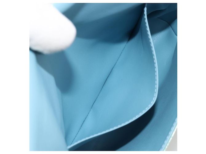 LOUIS VUITTON Monogram Vernis Thompson Street Bag Baby Blue M91009 Auth 179097 Blu chiaro - vista 20