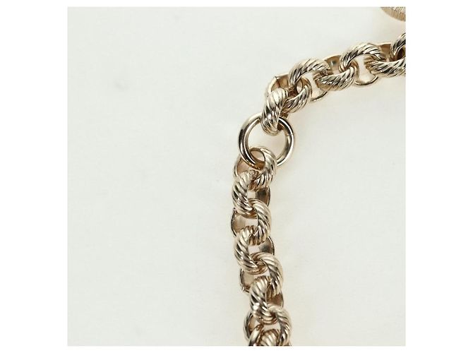 Bracciale CHANEL Logo metallo Champagne Gold CC Auth 178800SM D'oro - vista 14