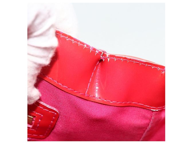 LOUIS VUITTON Borsa Monogram Vernis Wilshire PM Rose Pop M93643 Auth 179756 Rosa - vista 12