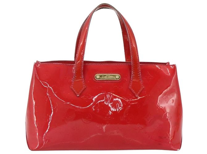 LOUIS VUITTON Borsa Monogram Vernis Wilshire PM Rose Pop M93643 Auth 179756 Rosa - vista 13
