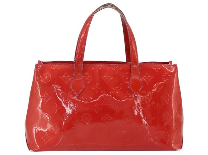 LOUIS VUITTON Borsa Monogram Vernis Wilshire PM Rose Pop M93643 Auth 179756 Rosa - vista 2