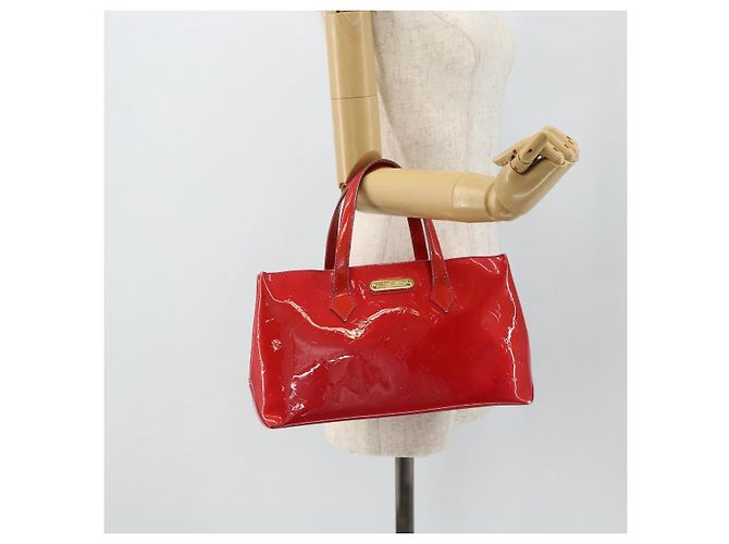 LOUIS VUITTON Borsa Monogram Vernis Wilshire PM Rose Pop M93643 Auth 179756 Rosa - vista 22