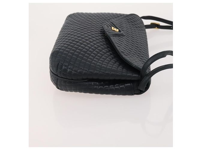 Borsa a Spalla BALLY in Pelle 3 Set Navy Black Brown Auth BA12350 Marrone Nero Blu navy - vista 11