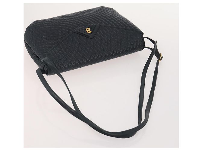 Borsa a Spalla BALLY in Pelle 3 Set Navy Black Brown Auth BA12350 Marrone Nero Blu navy - vista 12