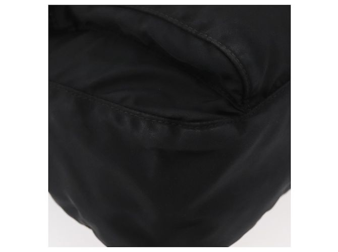 Borsa a tracolla PRADA Nylon Nero Argento Auth 180187 - vista 15