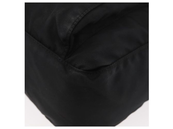 Borsa a tracolla PRADA Nylon Nero Argento Auth 180187 - vista 16