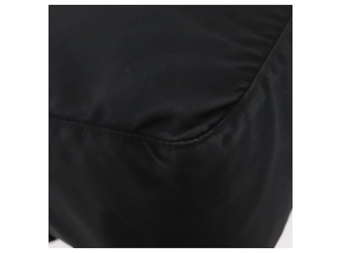 Borsa a tracolla PRADA Nylon Nero Argento Auth 180187 - vista 17