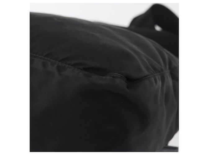 Borsa a tracolla PRADA Nylon Nero Argento Auth 180187 - vista 18
