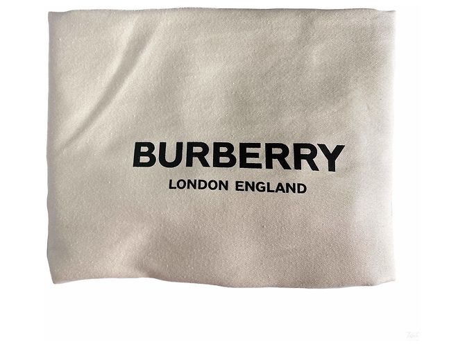Burberry Sac cabas Banner Medium en cuir à motif vichy Archive Beige Bleu Marine - vue 9
