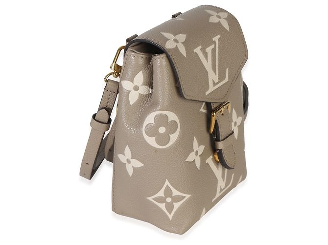 Onthego Louis Vuitton Tourterelle Empreinte Giant Monogram Tiny Backpack Marrone - vista 4