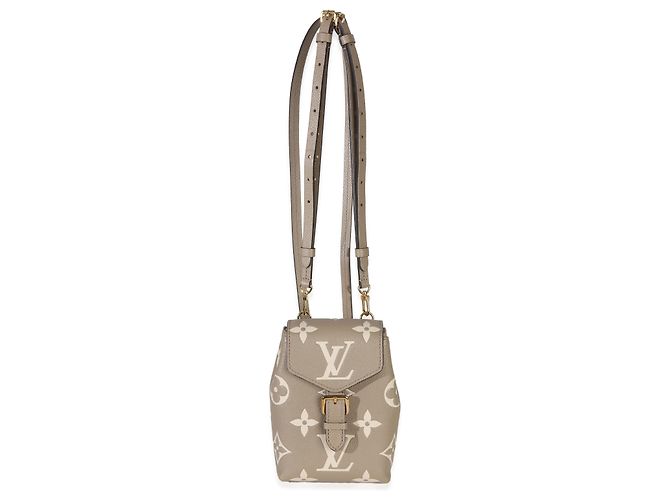 Onthego Louis Vuitton Tourterelle Empreinte Giant Monogram Tiny Backpack Marrone - vista 8