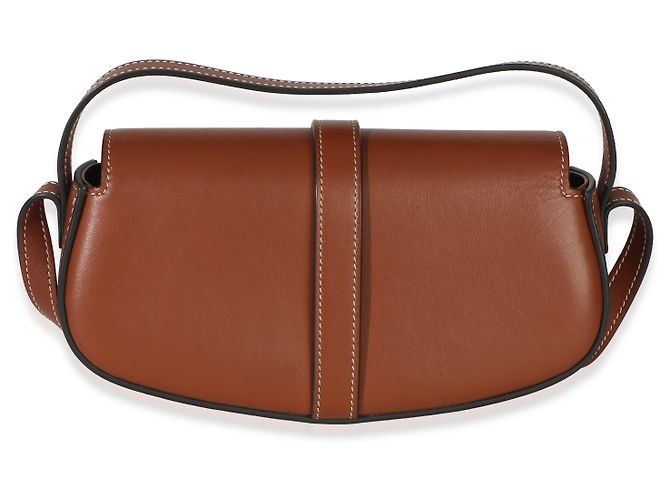 Céline Clutch Tabou con tracolla in pelle di vitello liscia marrone Celine - vista 2
