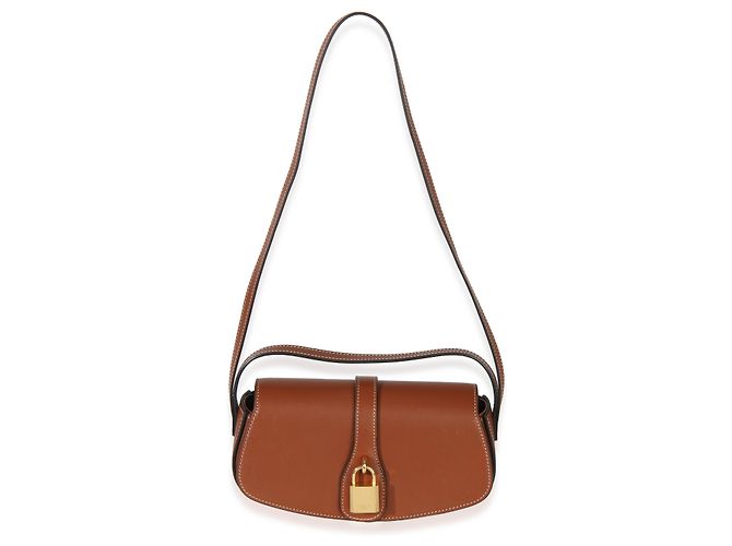 Céline Clutch Tabou con tracolla in pelle di vitello liscia marrone Celine - vista 5