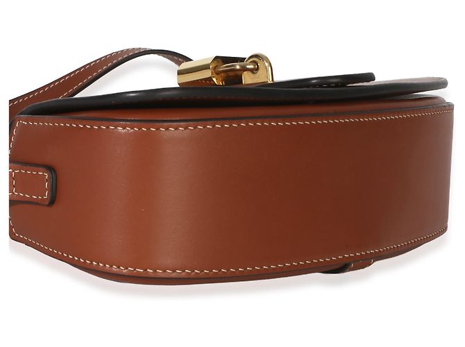 Céline Clutch Tabou con tracolla in pelle di vitello liscia marrone Celine - vista 7