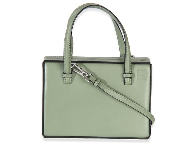 Loewe Green Calfskin Top Handle Postal Bag - view 2