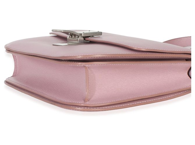 Céline Borsa Celine Small Box in pelle di vitello testurizzata rosa - vista 6