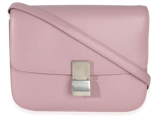 Céline Borsa Celine Small Box in pelle di vitello testurizzata rosa - vista 8