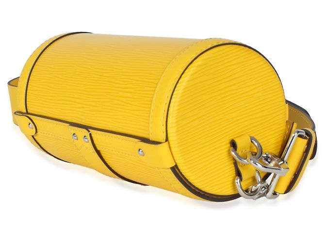 Borsa a tracolla Louis Vuitton Yellow Epi Papillon Trunk Giallo - vista 6