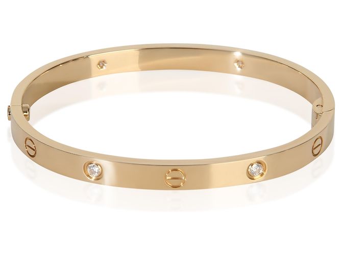 Bracciale Love Cartier in oro giallo e diamanti, modello Medium - vista 4