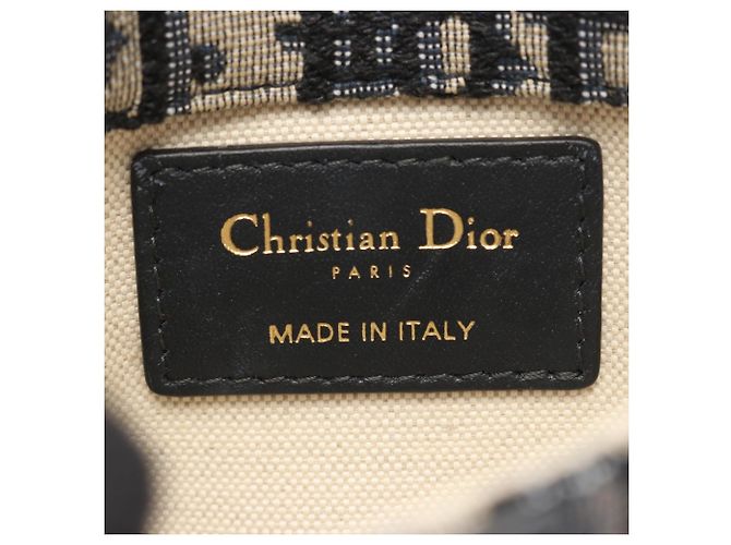 Christian Dior Dior Saddle Bag Flat Belt Pouch Beige Blu navy - vista 4