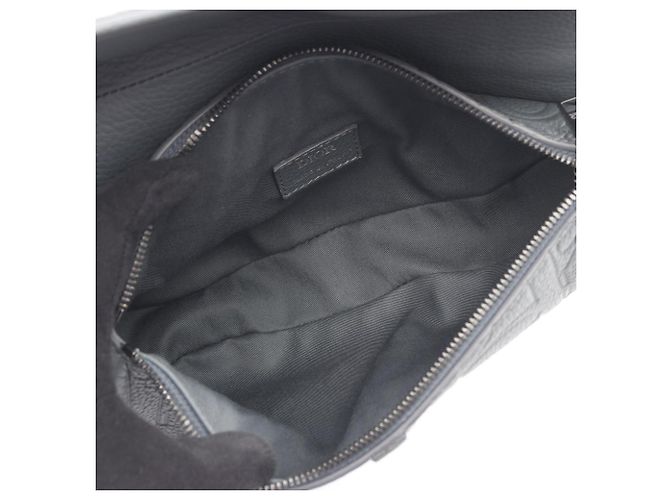 Christian Dior Gray Leather Saddle Bag - view 3