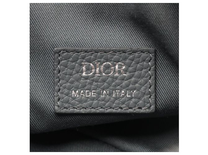 Christian Dior Gray Leather Saddle Bag - view 4