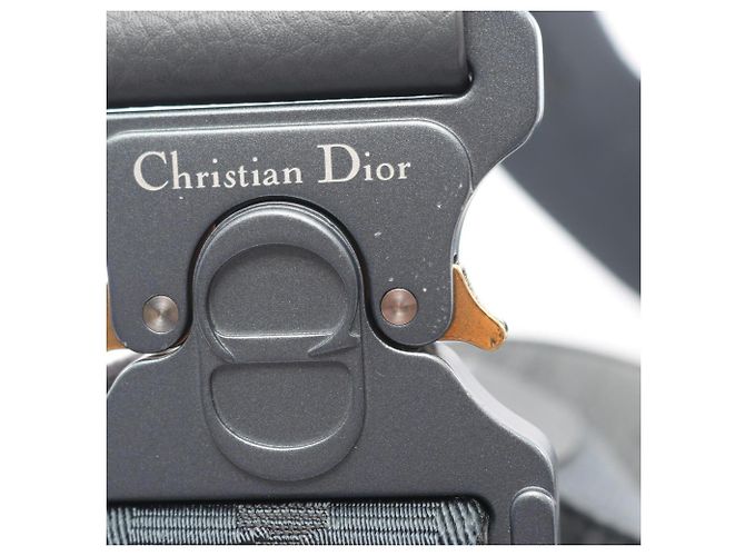 Christian Dior Gray Leather Saddle Bag - view 8