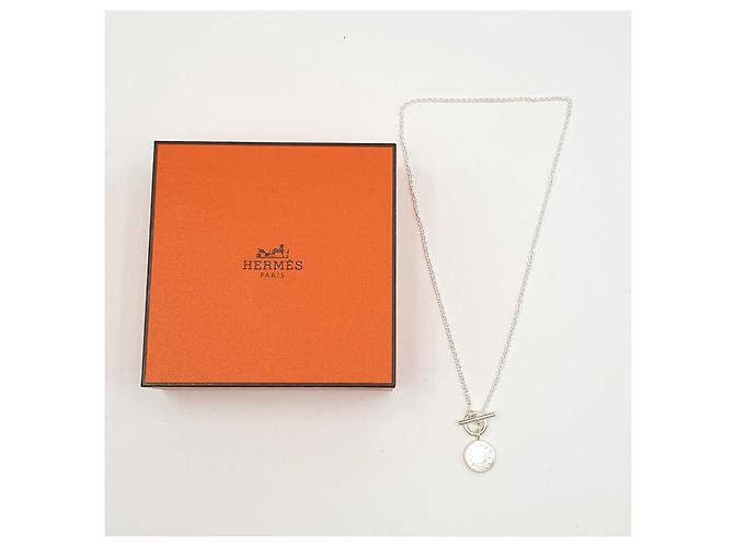 Hermès Silberkette H Ex-Libris Silber Hardware - Ansicht 5