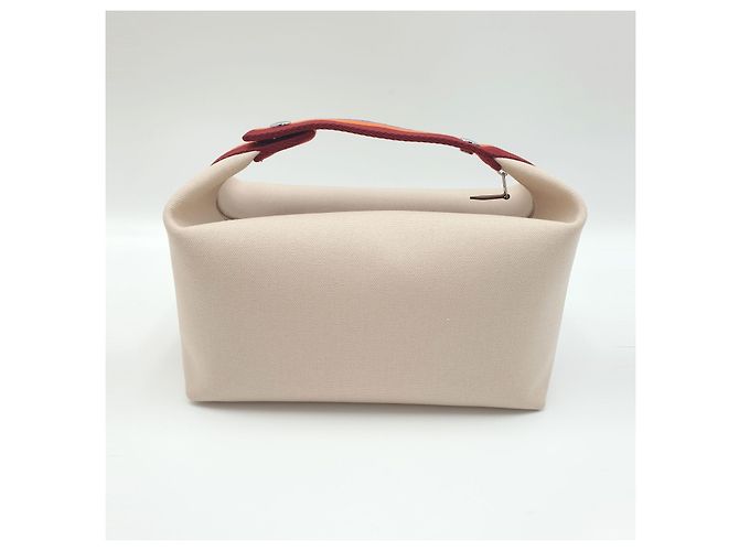 Hermès Pochette Bride-a-Brac H Pavillon GM Marrone Beige Arancione Bianco sporco - vista 3