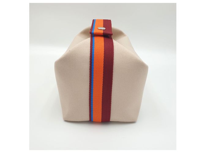 Hermès Pochette Bride-a-Brac H Pavillon GM Marrone Beige Arancione Bianco sporco - vista 6