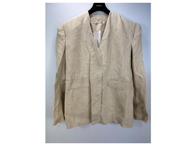Autre Marque Blazer de lino beige Litkovskaya - vista 4