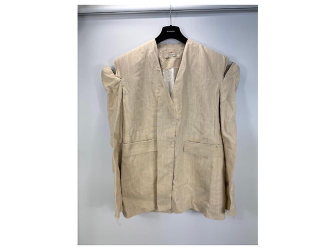 Autre Marque Blazer de lino beige Litkovskaya - vista 7