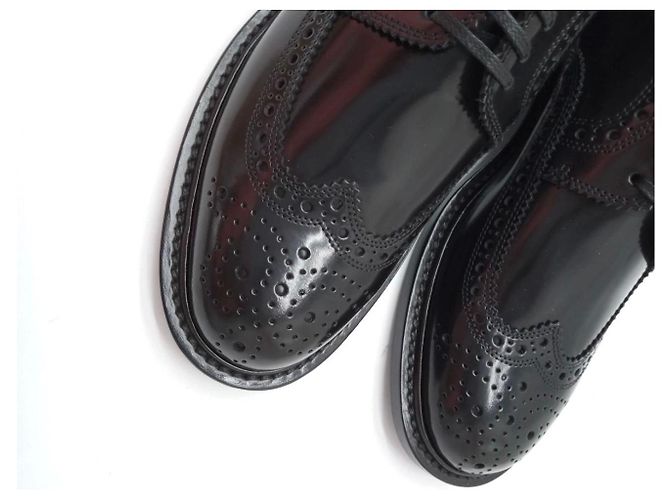 Scarpe Oxford Saint Laurent in pelle nera Nero - vista 2