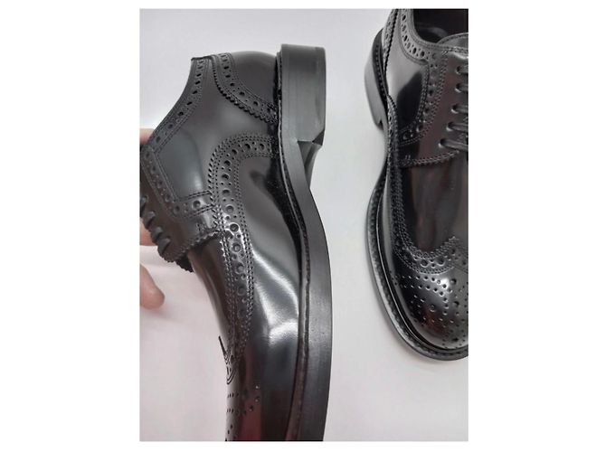 Scarpe Oxford Saint Laurent in pelle nera Nero - vista 3