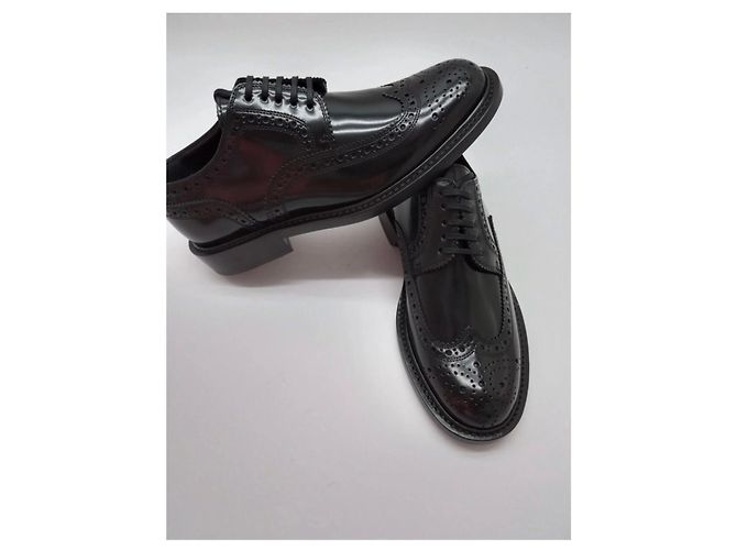 Scarpe Oxford Saint Laurent in pelle nera Nero - vista 6