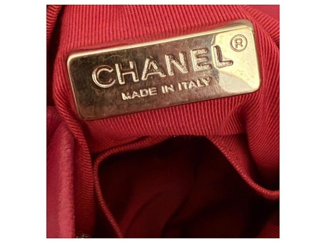 Chanel Rucksack aus gestepptem Lammleder in Rot - Ansicht 6