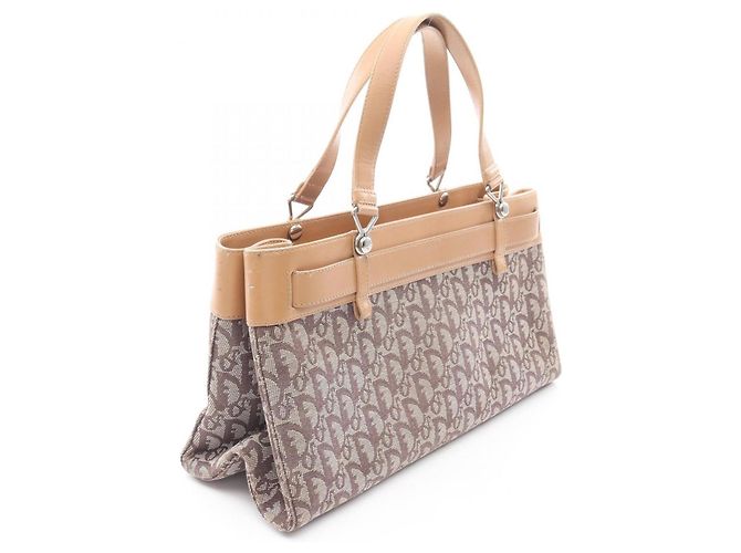 Borsa Christian Dior Trotter Marrone Beige - vista 2