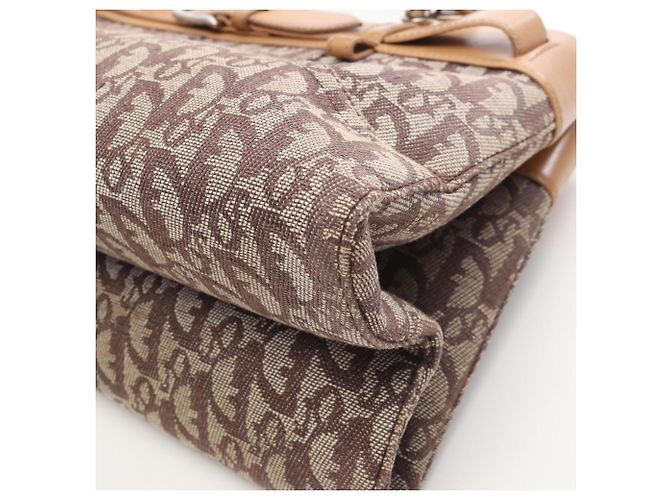 Borsa Christian Dior Trotter Marrone Beige - vista 6