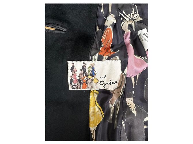 Abrigo largo negro Paul Smith con estampado Café Greco Multicolor - vista 2